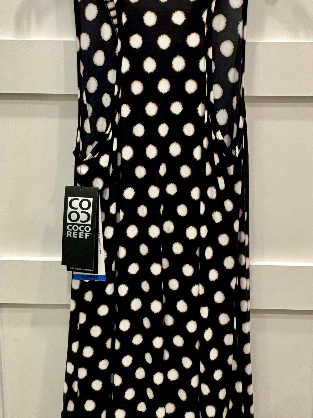 Coco Reef Black & White Polka Dot Cover-Up - Picture 6 of 8